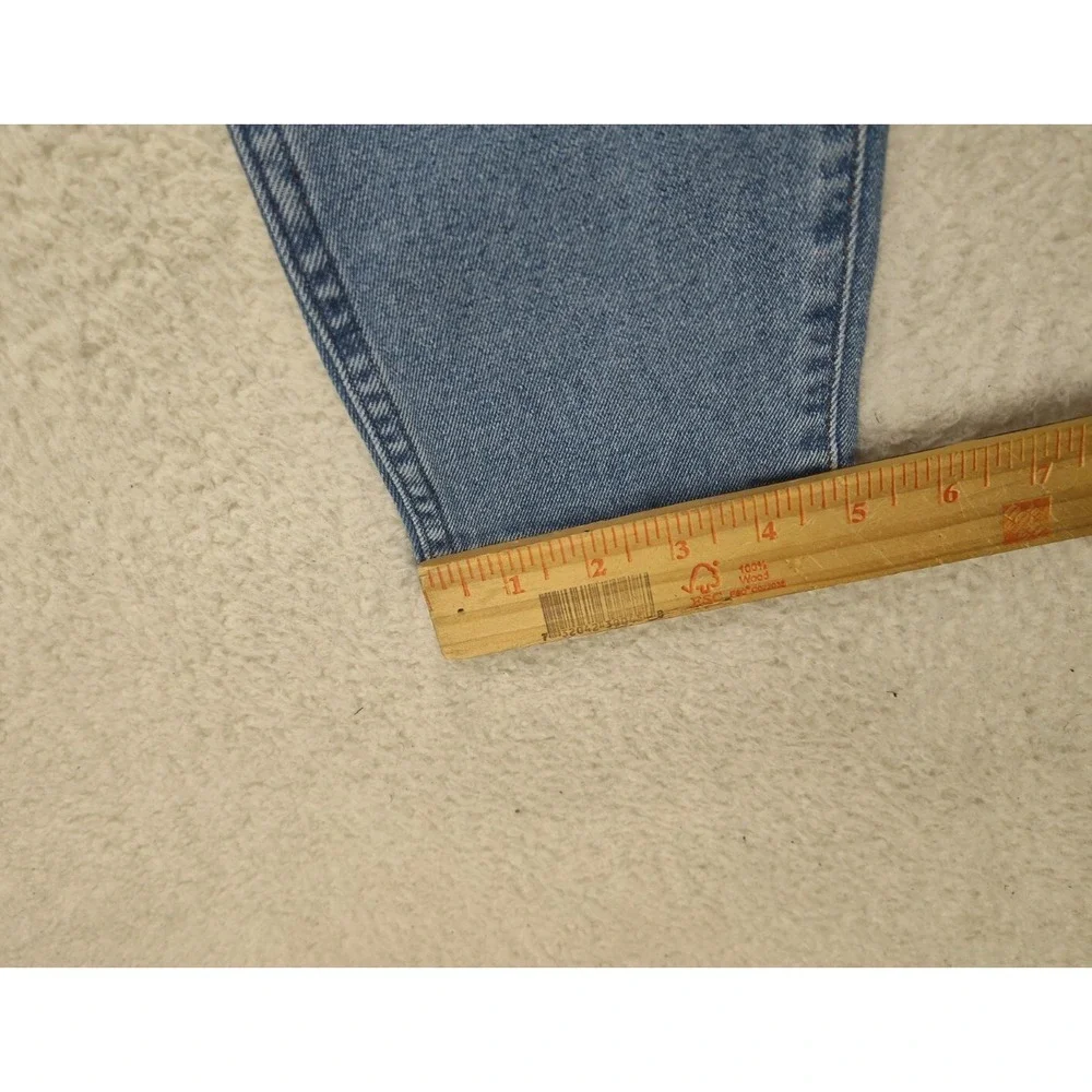 Madewell Women Jeans 33x26 Blue Cotton Blend High Rise Straight Leg Regular Fit